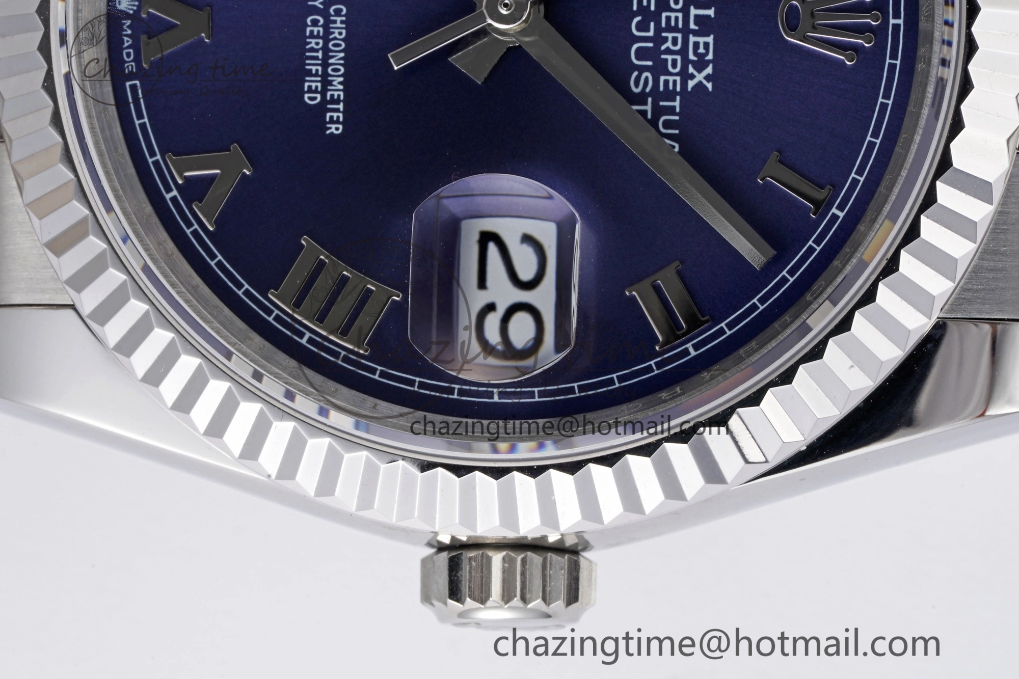 DateJust 36 SS 126234 JDF 904L Steel Blue Dial Roman Markers on Jubilee Bracelet V WaterResistant 1745