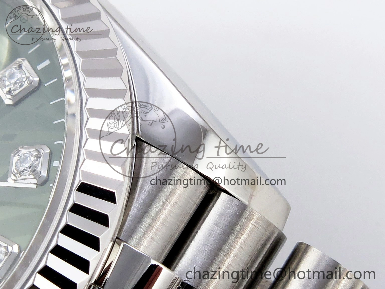 EyeCatching DateJust 36 SS 126234 VSF 1:1 Best Edition 904L Steel Green Leaf Diamonds Dial on Jubilee Bracelet VS 10127