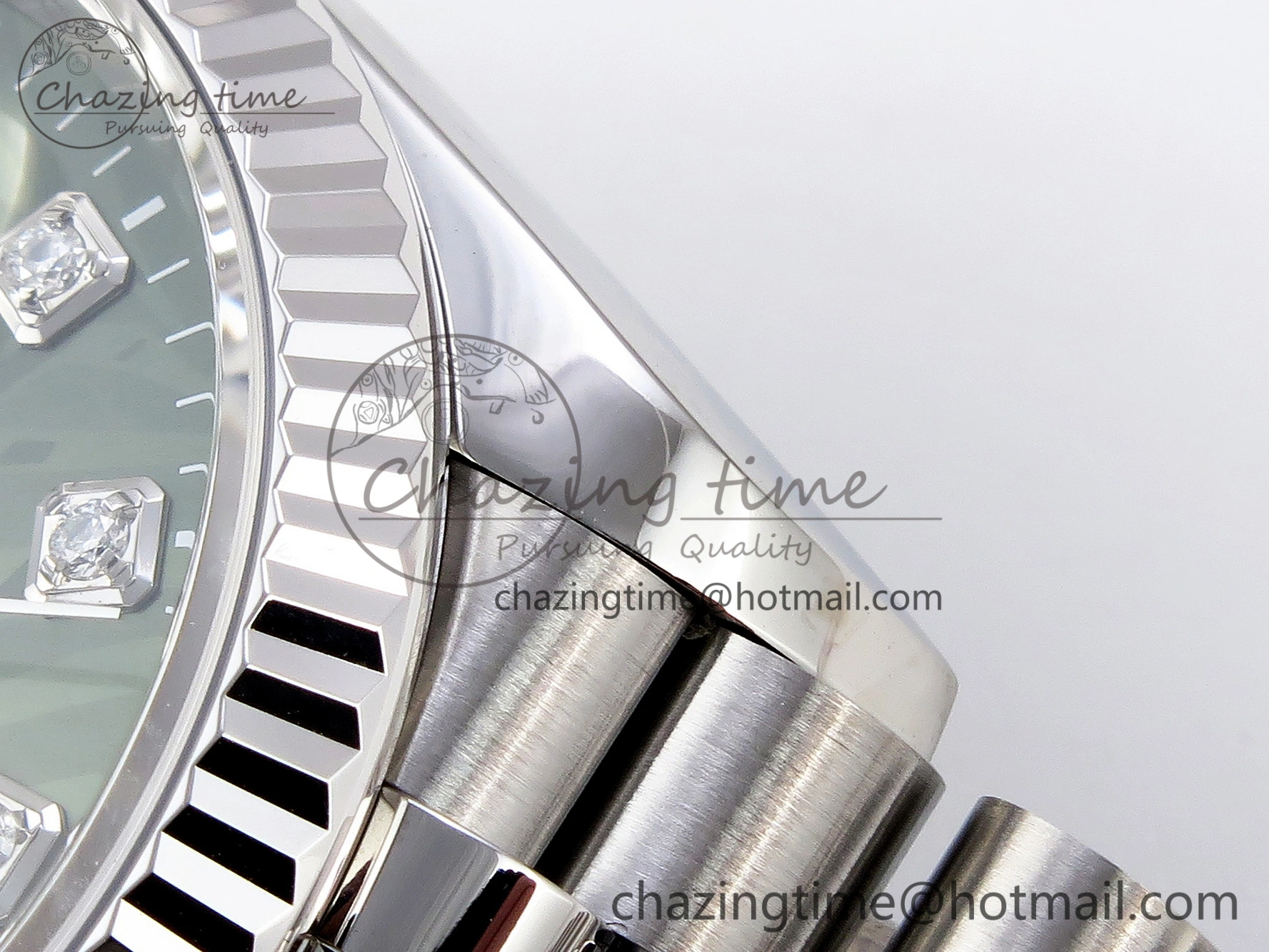 EyeCatching DateJust 36 SS 126234 VSF 1:1 Best Edition 904L Steel Green Leaf Diamonds Dial on Jubilee Bracelet VS 10127