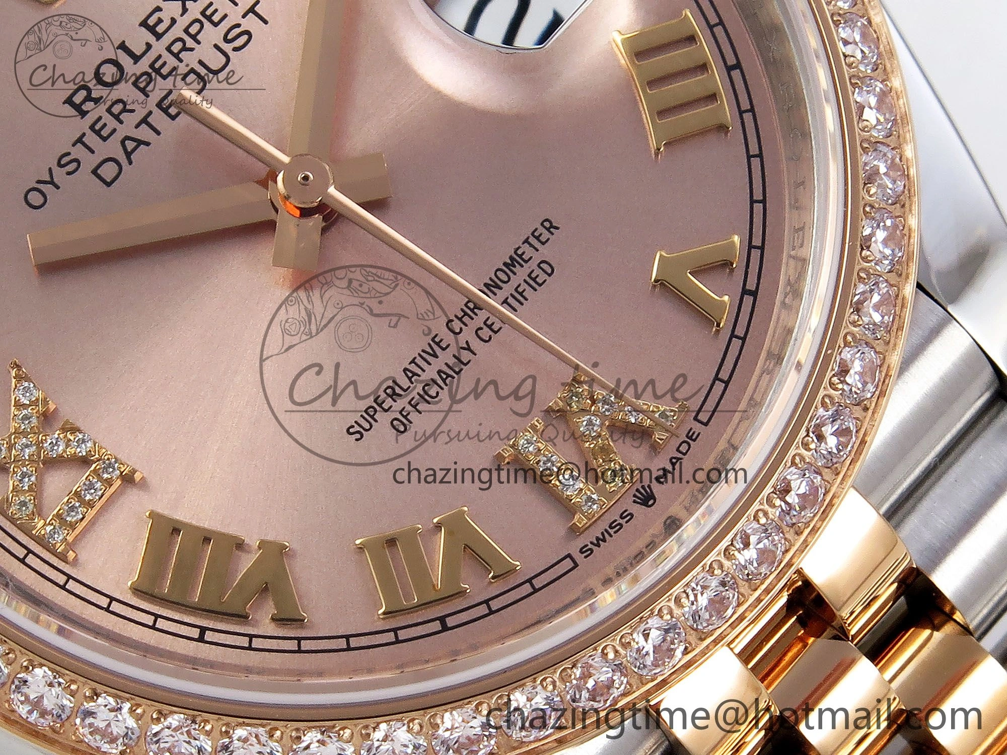 DateJust 36 SS 126281rbr VSF 1:1 Best Edition 904L Steel RG Roman Dial on Jubilee Bracelet VS Supportive 1377