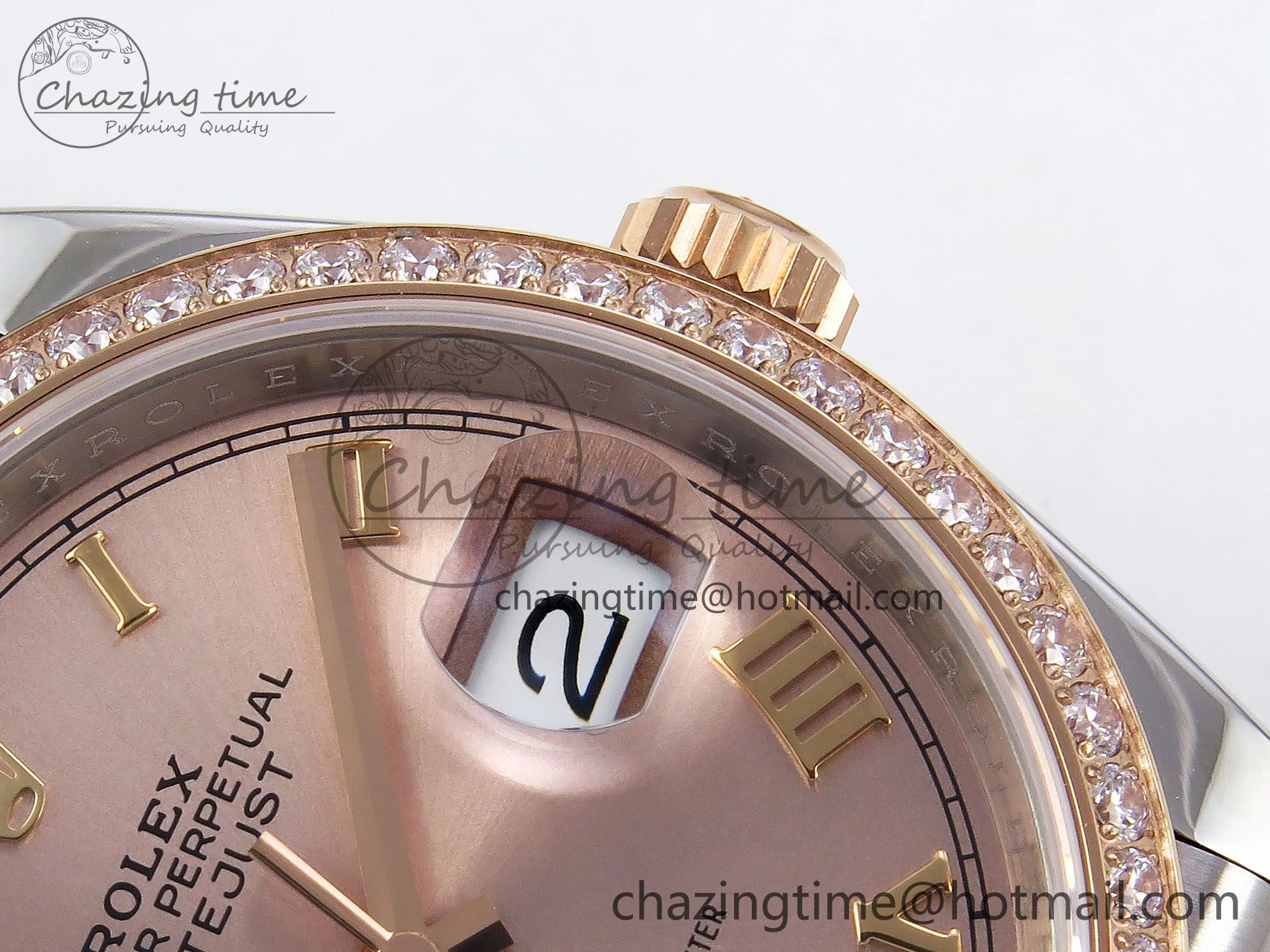 DateJust 36 SS 126281rbr VSF 1:1 Best Edition 904L Steel RG Roman Dial on Jubilee Bracelet VS Supportive 1377