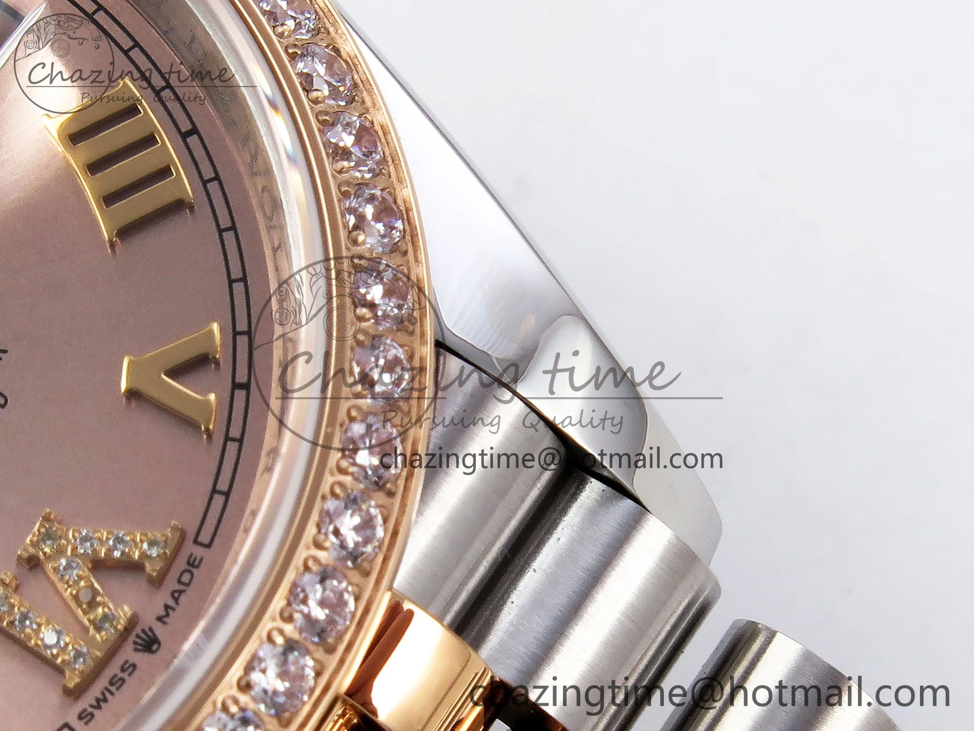 DateJust 36 SS 126281rbr VSF 1:1 Best Edition 904L Steel RG Roman Dial on Jubilee Bracelet VS Supportive 1377