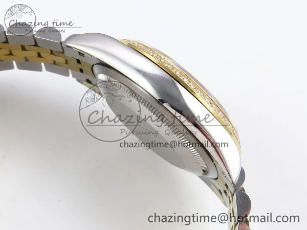 DateJust 36 SS 126283rbr VSF 1:1 Best Edition 904L Steel YG Textured Dial on Jubilee Bracelet VS OdorResistant 1378