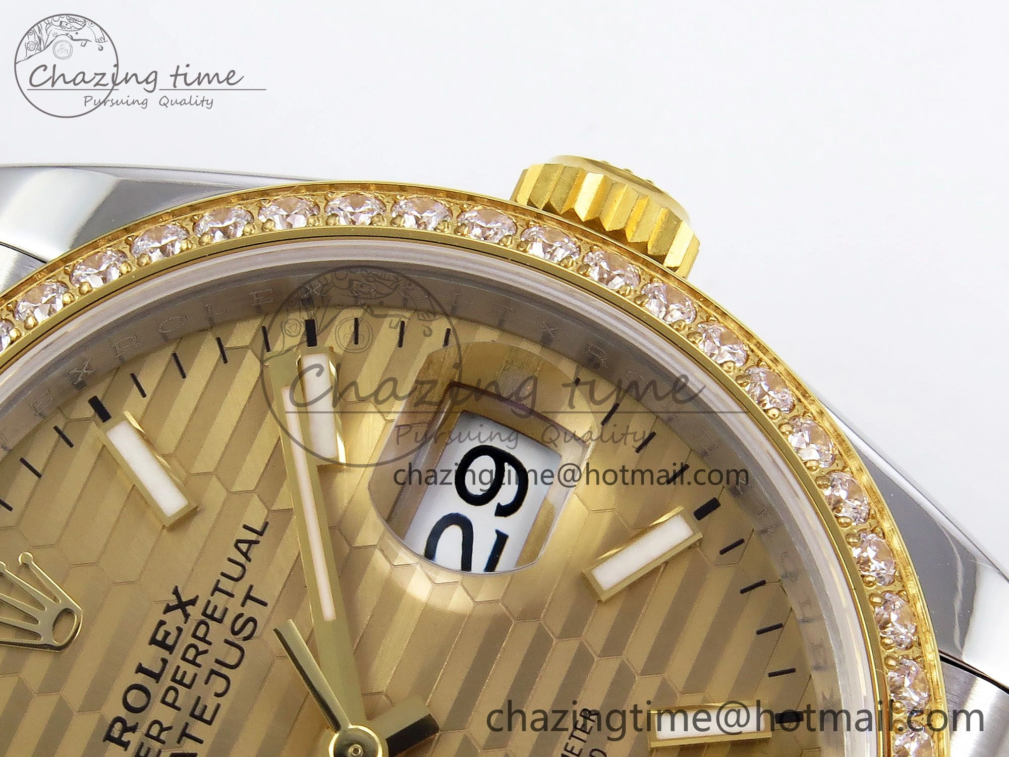 DateJust 36 SS 126283rbr VSF 1:1 Best Edition 904L Steel YG Textured Dial on Jubilee Bracelet VS OdorResistant 1378