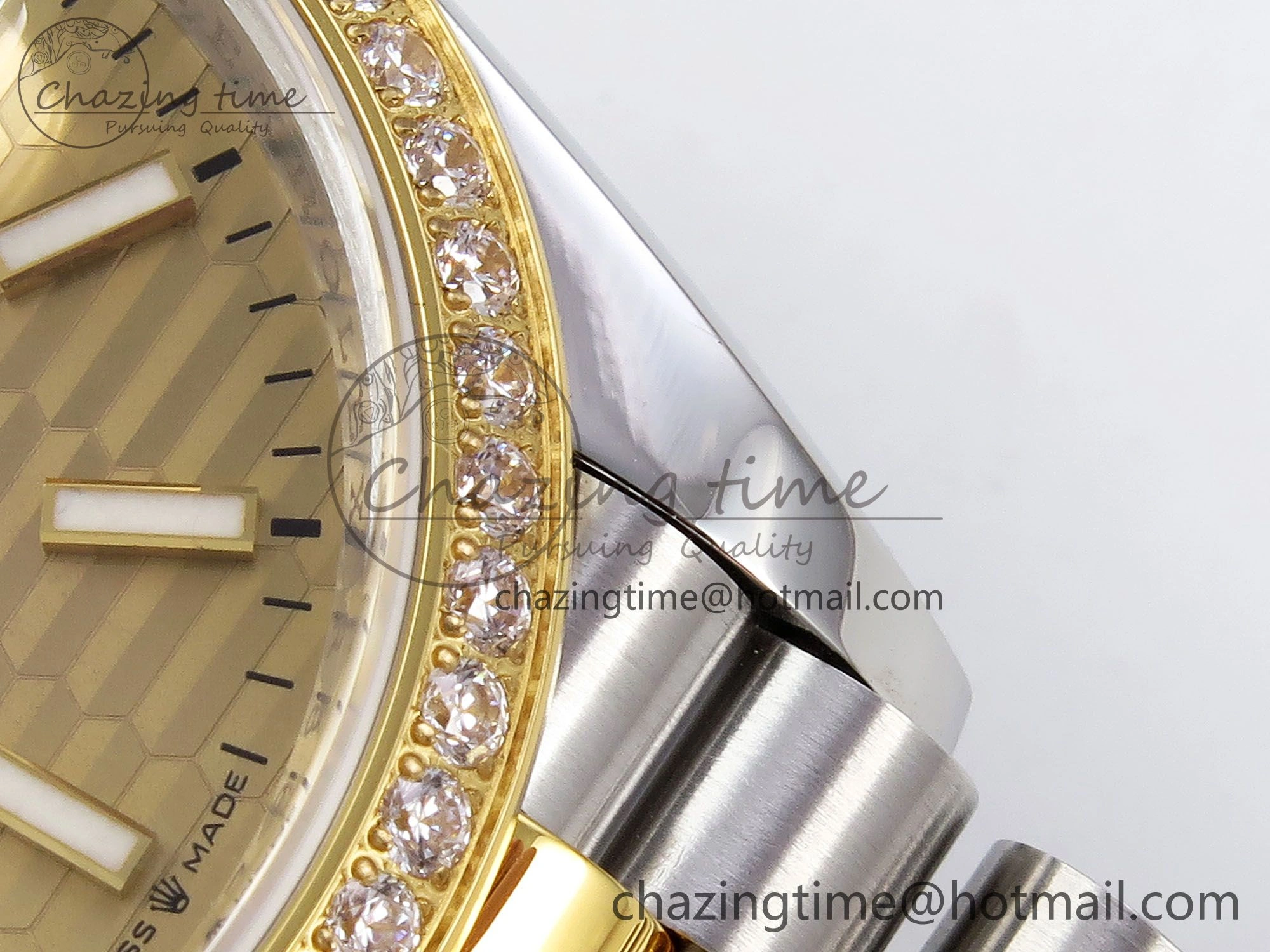 DateJust 36 SS 126283rbr VSF 1:1 Best Edition 904L Steel YG Textured Dial on Jubilee Bracelet VS OdorResistant 1378