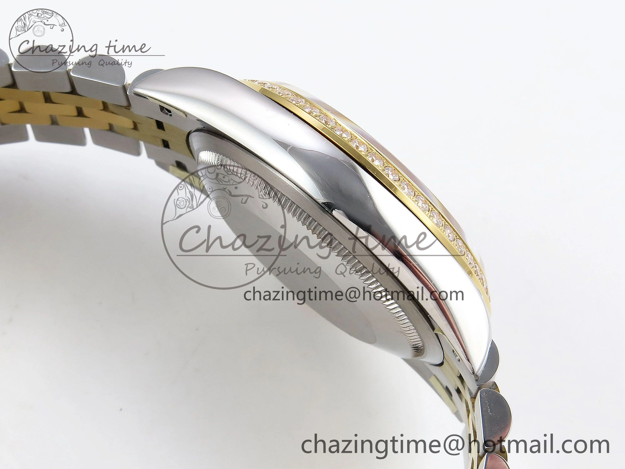 DateJust 36 SS 126283rbr VSF 1:1 Best Edition 904L Steel YG Textured Diamonds Dial on Jubilee Bracelet VS Packable 1379