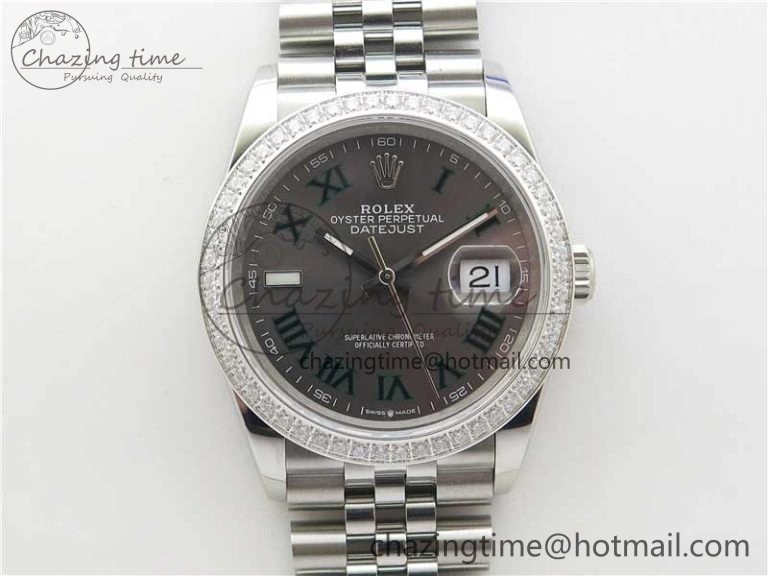 DateJust 36 SS 126284 BP Maker 1:1 Best Edition Gray Roman Dial on Jubilee Bracelet SportInspired 2525