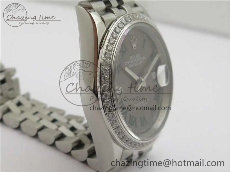 DateJust 36 SS 126284 BP Maker 1:1 Best Edition Gray Roman Dial on Jubilee Bracelet GoodFit 10284