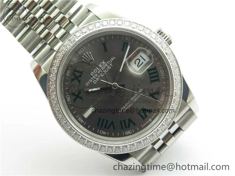 DateJust 36 SS 126284 BP Maker 1:1 Best Edition Gray Roman Dial on Jubilee Bracelet GoodFit 10284