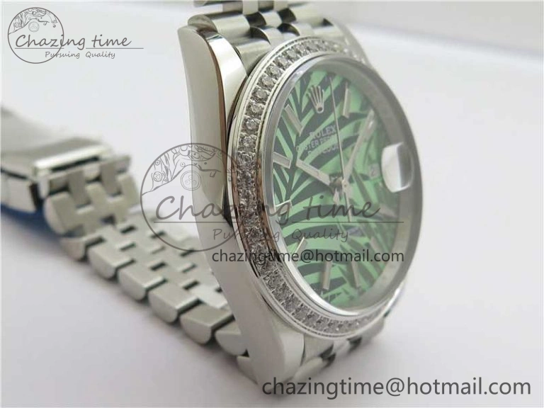 DateJust 36 SS 126284 BP Maker 1:1 Best Edition New Green Dial on Jubilee Bracelet Elegant 2522