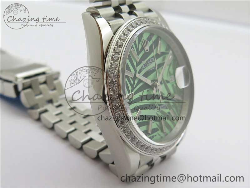 DateJust 36 SS 126284 BP Maker 1:1 Best Edition New Green Dial on Jubilee Bracelet Elegant 2522