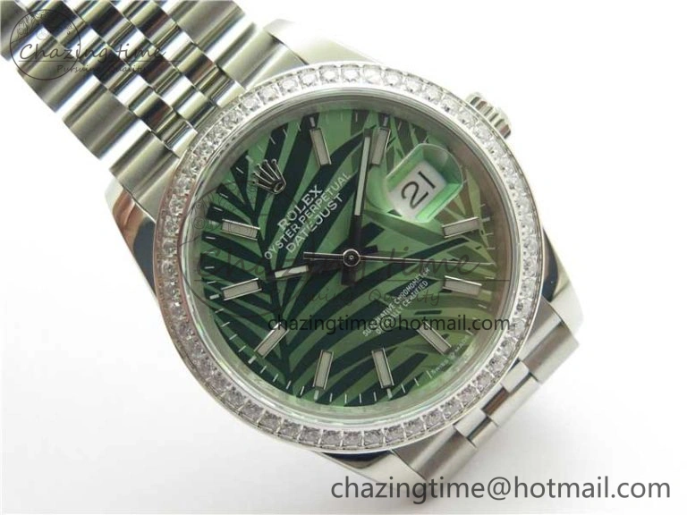 DateJust 36 SS 126284 BP Maker 1:1 Best Edition New Green Dial on Jubilee Bracelet Elegant 2522