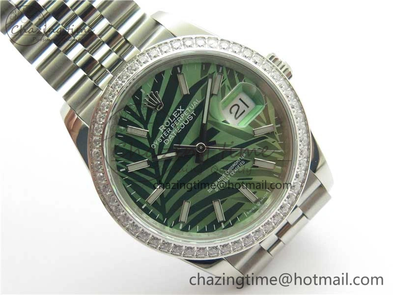 DateJust 36 SS 126284 BP Maker 1:1 Best Edition New Green Dial on Jubilee Bracelet Elegant 2522