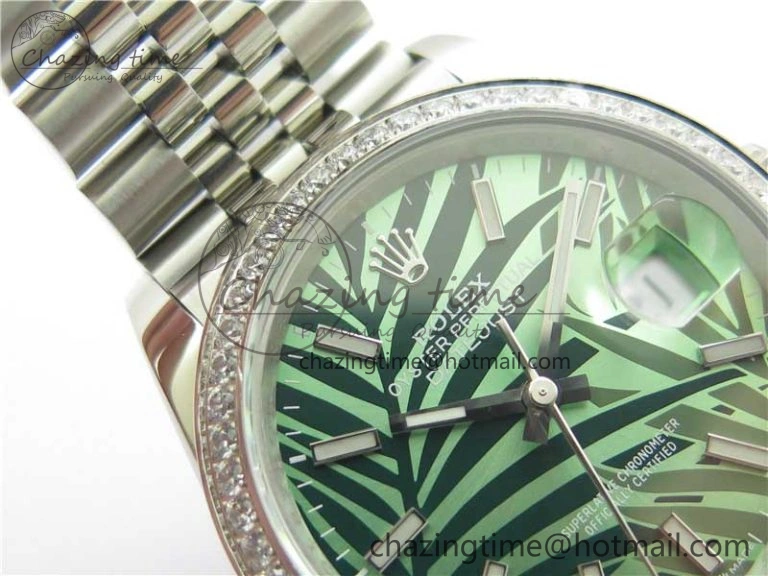 DateJust 36 SS 126284 BP Maker 1:1 Best Edition New Green Dial on Jubilee Bracelet Elegant 2522