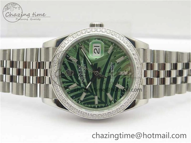 DateJust 36 SS 126284 BP Maker 1:1 Best Edition New Green Dial on Jubilee Bracelet Elegant 2522