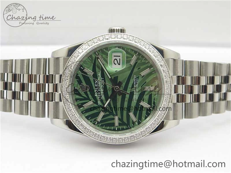 DateJust 36 SS 126284 BP Maker 1:1 Best Edition New Green Dial on Jubilee Bracelet Elegant 2522