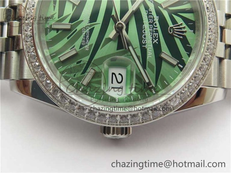 DateJust 36 SS 126284 BP Maker 1:1 Best Edition New Green Dial on Jubilee Bracelet Elegant 2522