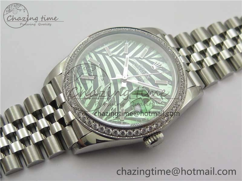 DateJust 36 SS 126284 BP Maker 1:1 Best Edition New Green Dial on Jubilee Bracelet Elegant 2522