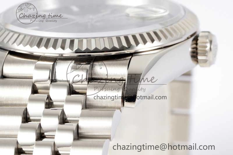 DateJust 36 SS DIWF 1:1 Best Edition 904L Steel Black Stick Dial on Jubilee Bracelet SA StreetReady 2323