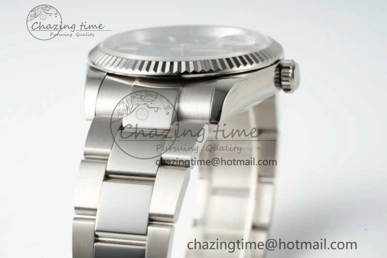 DateJust 36 SS DIWF 1:1 Best Edition 904L Steel Black Stick Dial on Oyster Bracelet SA Trendsetting 2322