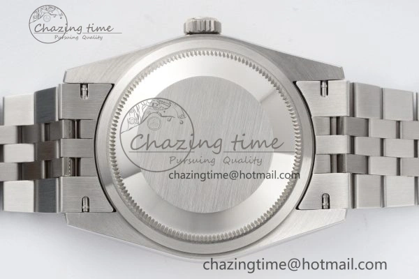 DateJust 36 SS JDF 1:1 Best Edition Blue Diamonds Textured Dial on Jubilee Bracelet VR3235 V Minimalist 10210