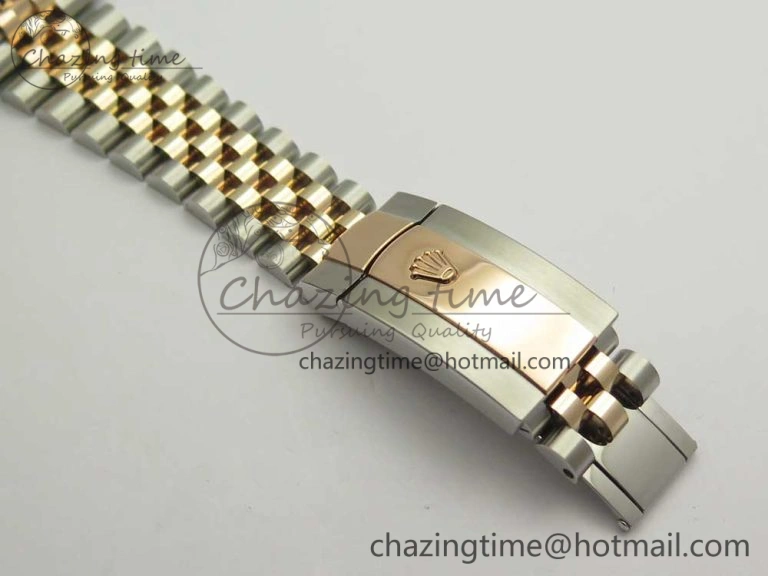 Flexible DateJust 36 SS RG 116231 RZF Best Edition 904L Steel Gray Dial Diamonds Markers on SS RG Bracelet A 3281
