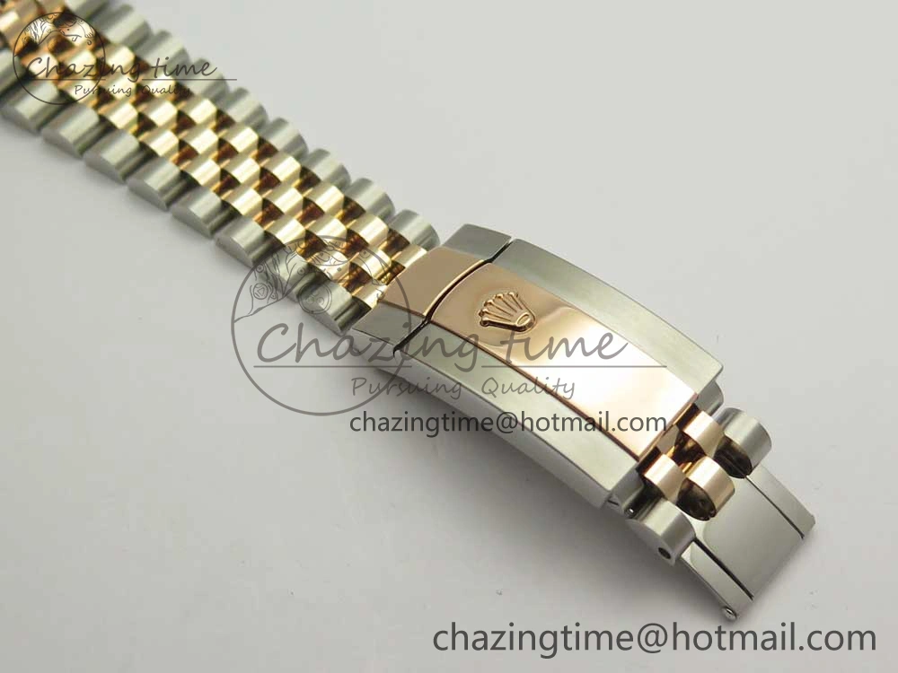 Flexible DateJust 36 SS RG 116231 RZF Best Edition 904L Steel Gray Dial Diamonds Markers on SS RG Bracelet A 3281