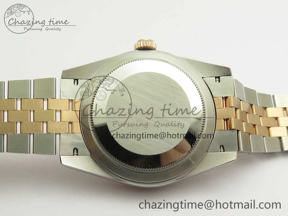 Comfortable DateJust 36 SS RG 116231 RZF Best Edition 904L Steel RG Dial Diamond Roman Markers on SS RG Bracelet A 10614