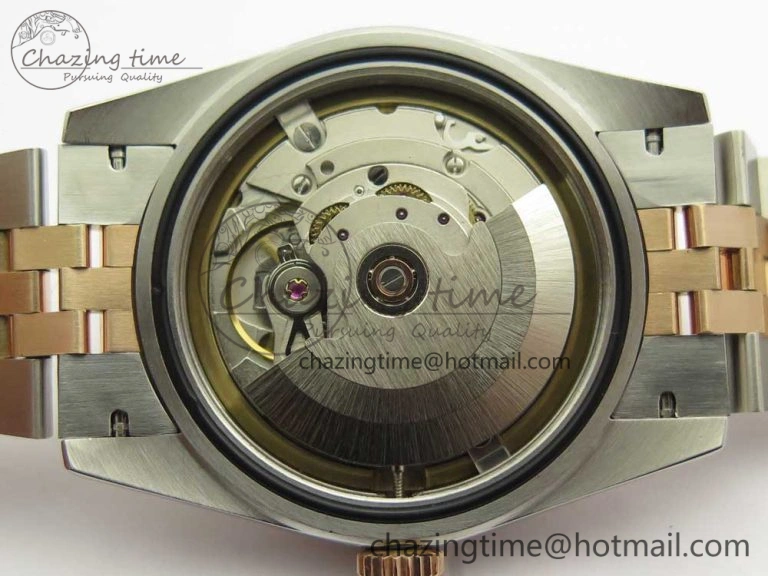 Comfortable DateJust 36 SS RG 116231 RZF Best Edition 904L Steel RG Dial Diamond Roman Markers on SS RG Bracelet A 10614
