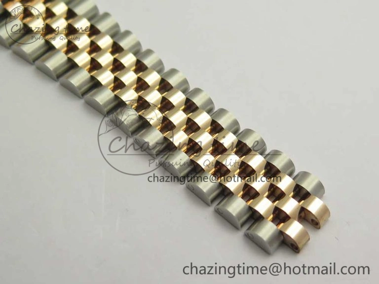 Comfortable DateJust 36 SS RG 116231 RZF Best Edition 904L Steel RG Dial Diamond Roman Markers on SS RG Bracelet A 10614