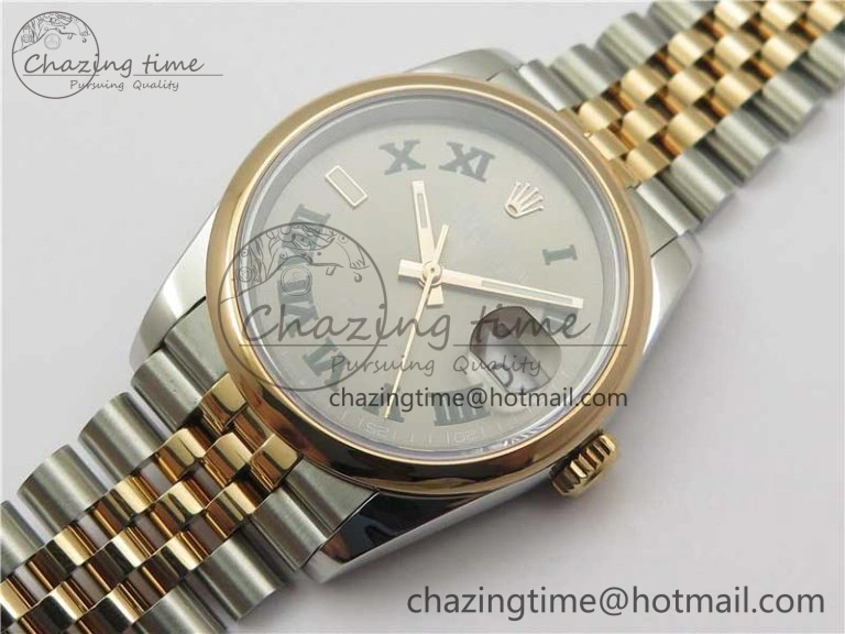 DateJust 36 SS RG 126201 BP Maker 1:1 Best Edition Gray Roman Dial on Jubilee Bracelet TravelReady 2507
