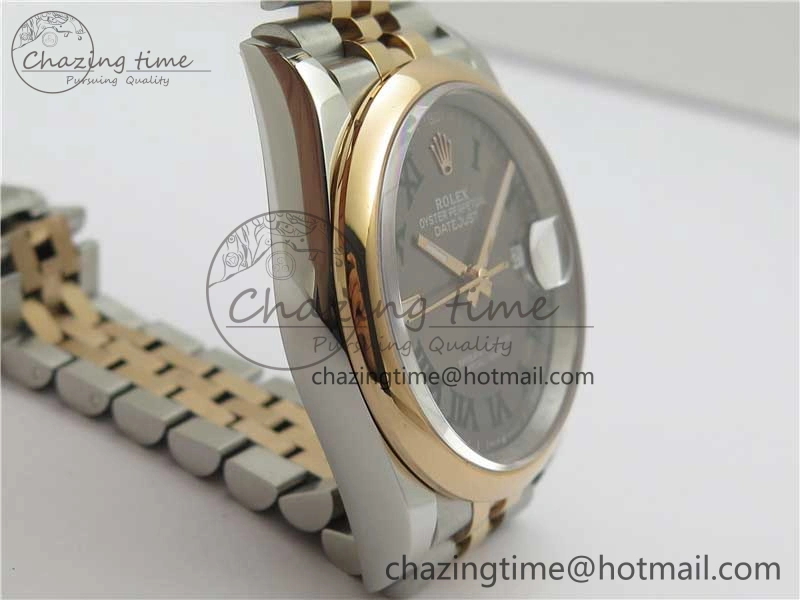 DateJust 36 SS RG 126201 BP Maker 1:1 Best Edition Gray Roman Dial on Jubilee Bracelet TravelReady 2507