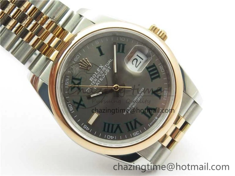 DateJust 36 SS RG 126201 BP Maker 1:1 Best Edition Gray Roman Dial on Jubilee Bracelet TravelReady 2507