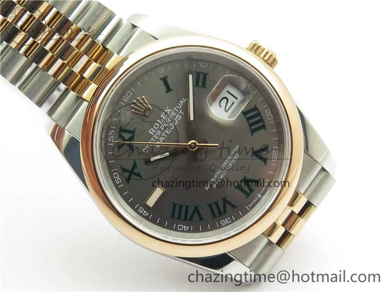 DateJust 36 SS RG 126201 BP Maker 1:1 Best Edition Gray Roman Dial on Jubilee Bracelet TravelReady 2507