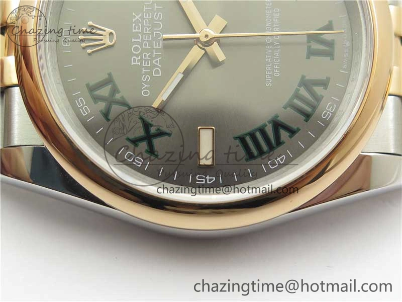 DateJust 36 SS RG 126201 BP Maker 1:1 Best Edition Gray Roman Dial on Jubilee Bracelet TravelReady 2507