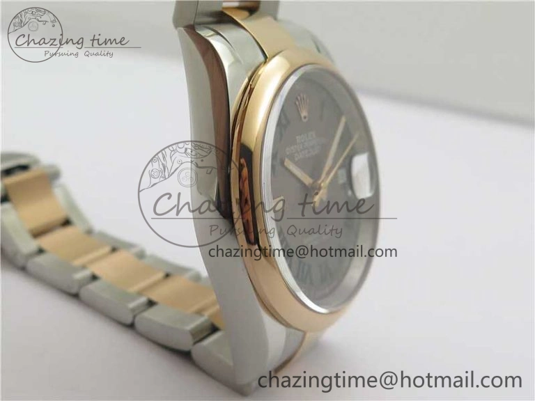 Soft DateJust 36 SS RG 126201 BP Maker 1:1 Best Edition Gray Roman Dial on Oyster Bracelet 10281