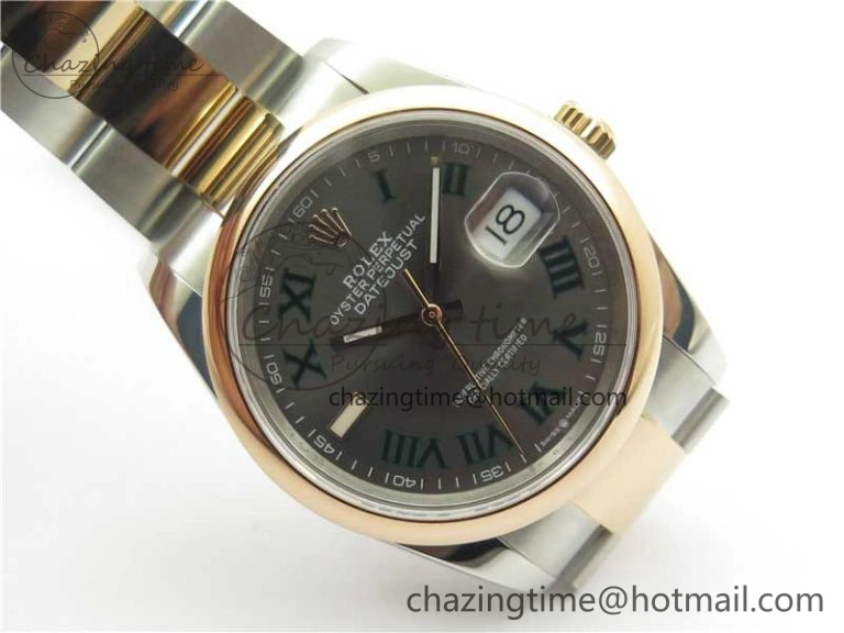 Soft DateJust 36 SS RG 126201 BP Maker 1:1 Best Edition Gray Roman Dial on Oyster Bracelet 10281
