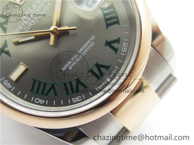 Soft DateJust 36 SS RG 126201 BP Maker 1:1 Best Edition Gray Roman Dial on Oyster Bracelet 10281