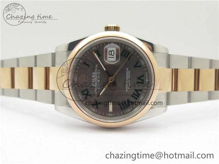 Soft DateJust 36 SS RG 126201 BP Maker 1:1 Best Edition Gray Roman Dial on Oyster Bracelet 10281