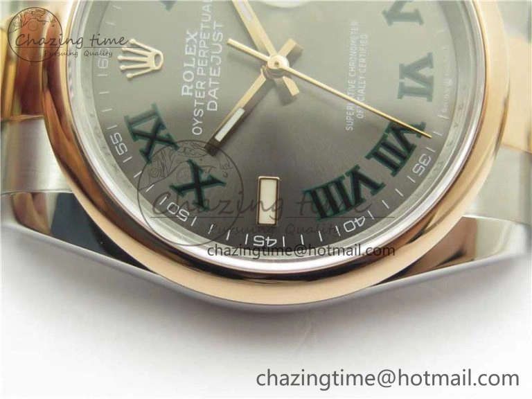 Soft DateJust 36 SS RG 126201 BP Maker 1:1 Best Edition Gray Roman Dial on Oyster Bracelet 10281