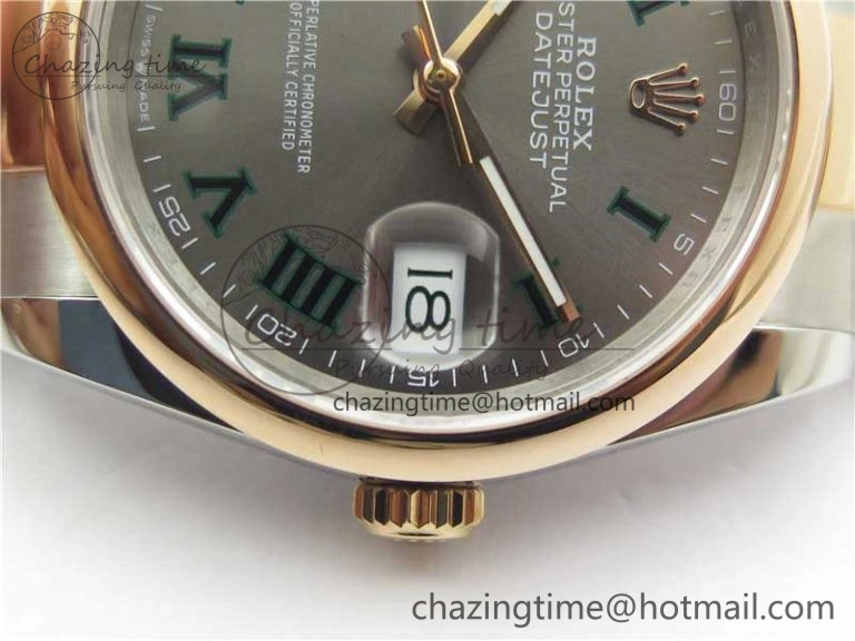 Soft DateJust 36 SS RG 126201 BP Maker 1:1 Best Edition Gray Roman Dial on Oyster Bracelet 10281
