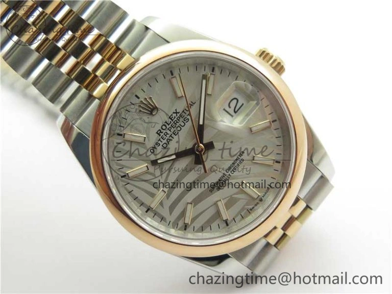 Practical DateJust 36 SS RG 126201 BP Maker 1:1 Best Edition Silver Gray Dial on Jubilee Bracelet 10268