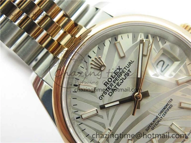 Practical DateJust 36 SS RG 126201 BP Maker 1:1 Best Edition Silver Gray Dial on Jubilee Bracelet 10268