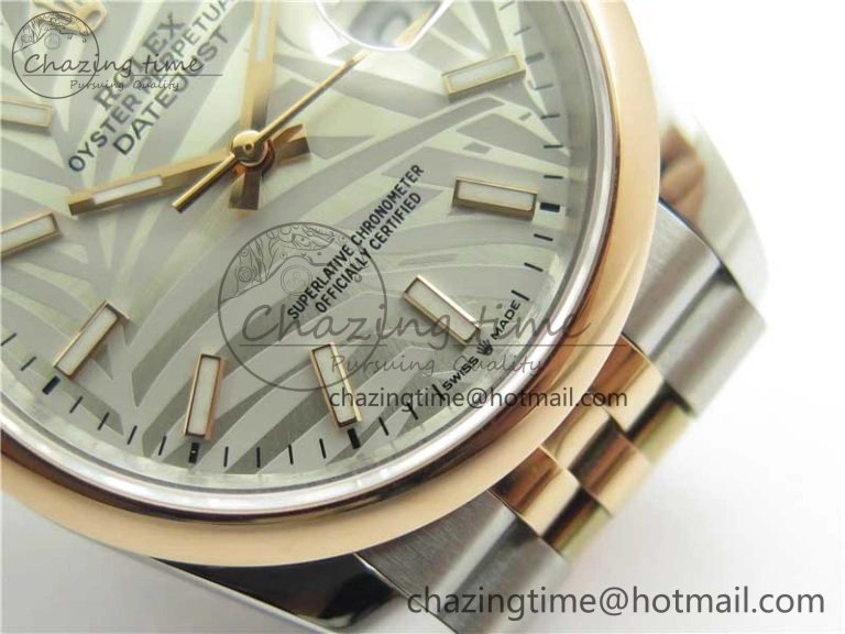 Practical DateJust 36 SS RG 126201 BP Maker 1:1 Best Edition Silver Gray Dial on Jubilee Bracelet 10268