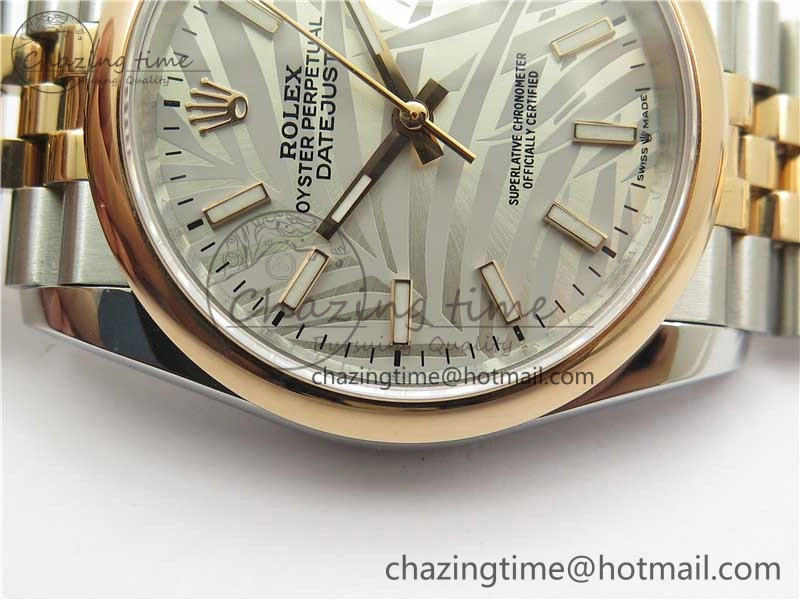 Practical DateJust 36 SS RG 126201 BP Maker 1:1 Best Edition Silver Gray Dial on Jubilee Bracelet 10268