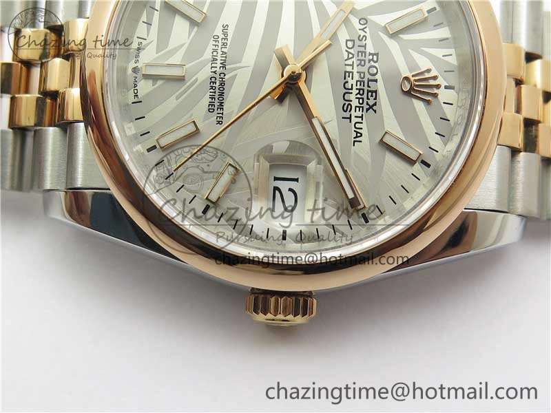 Practical DateJust 36 SS RG 126201 BP Maker 1:1 Best Edition Silver Gray Dial on Jubilee Bracelet 10268