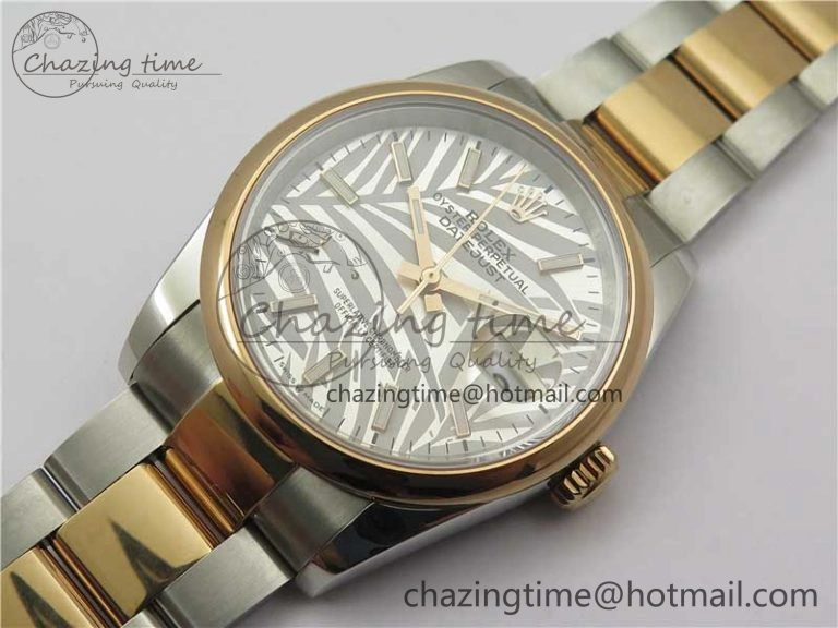 Sleek DateJust 36 SS RG 126201 BP Maker 1:1 Best Edition Silver Gray Dial on Oyster Bracelet 2512
