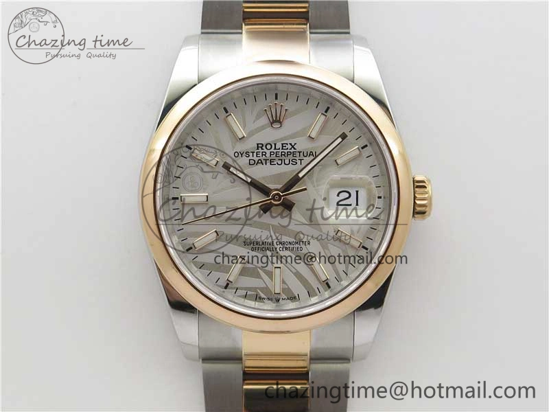 Sleek DateJust 36 SS RG 126201 BP Maker 1:1 Best Edition Silver Gray Dial on Oyster Bracelet 2512