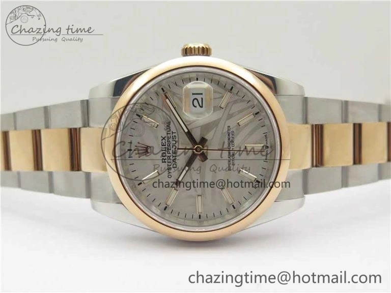 Sleek DateJust 36 SS RG 126201 BP Maker 1:1 Best Edition Silver Gray Dial on Oyster Bracelet 2512