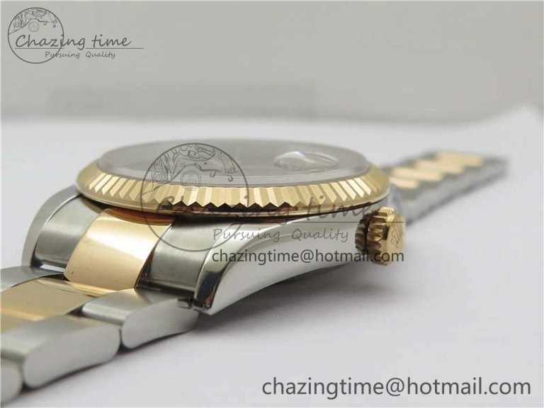 Lightweight DateJust 36 SS RG 126231 BP Maker 1:1 Best Edition Gray Roman Dial on Oyster Bracelet 2513